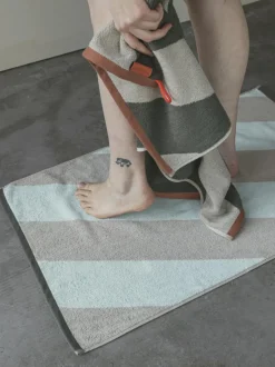 Diagonal Bath Mat 50x80 cm, Mint