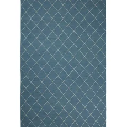 Diamond Rug 230x336 cm, Heaven Blue/Off White