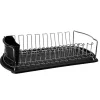 Disa Dish Drainer, Black/Chrome