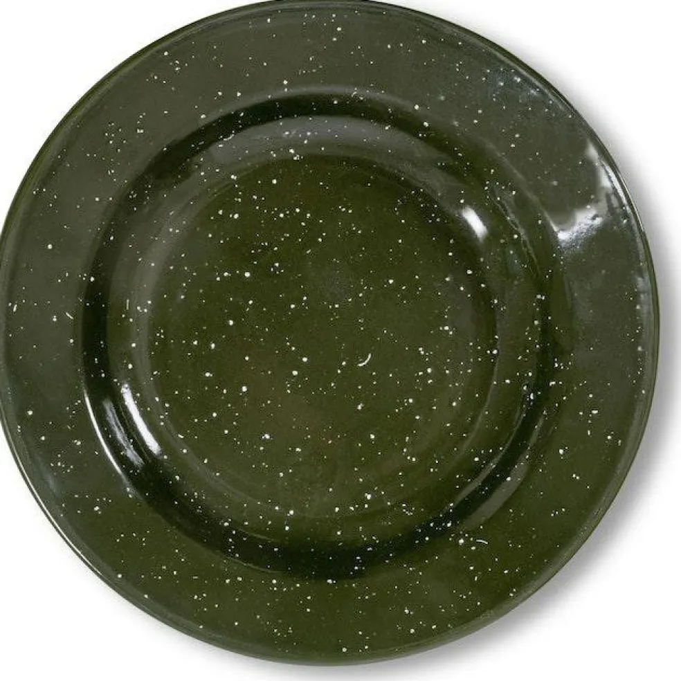 Doris Plate Enamel Ø20 cm, Green