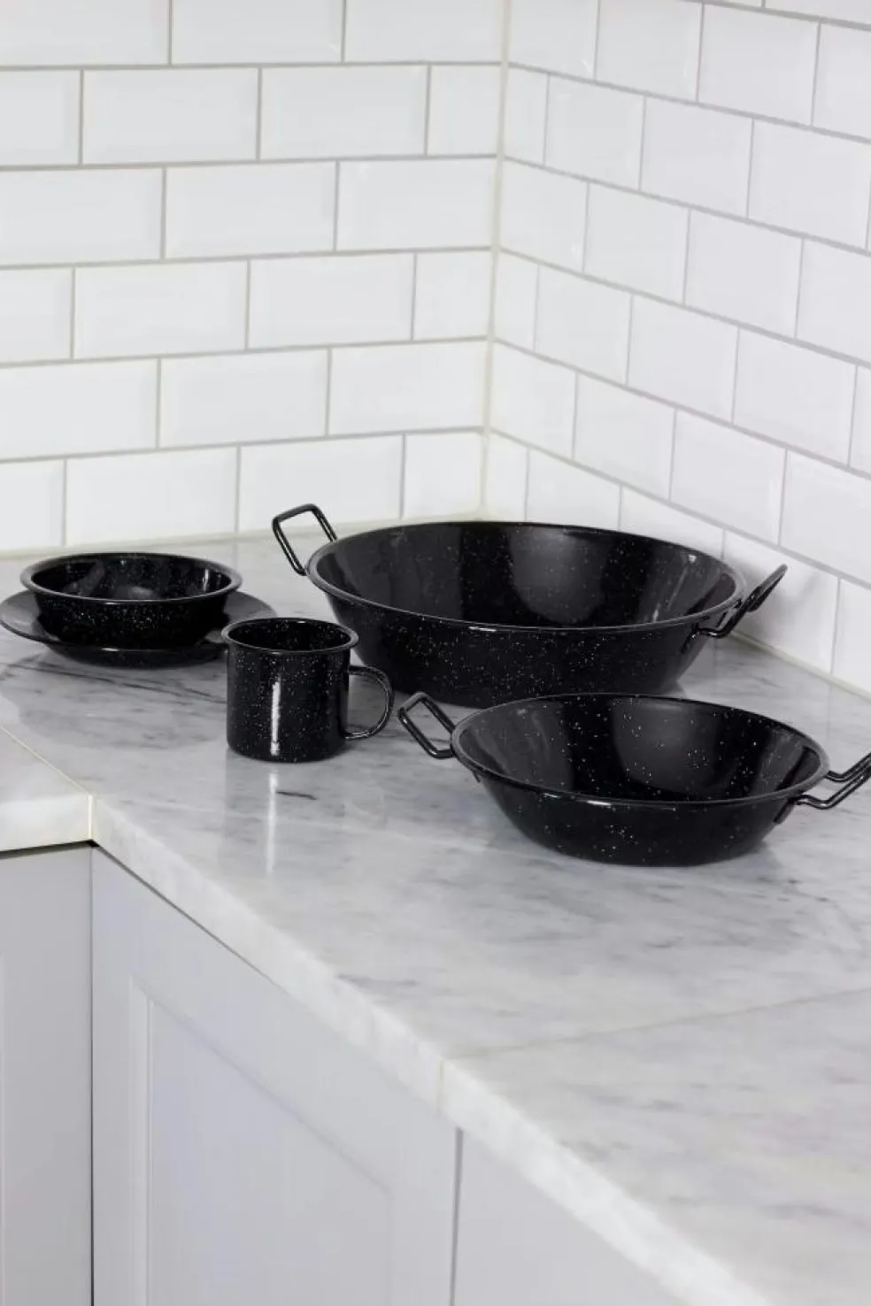 Doris Plate Enamel Ø20 cm, Green