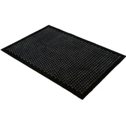 Dot Door Mat, Black / Beige, 90x60 cm