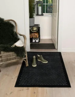 Dot Doormat 40x60cm, Black/Grey