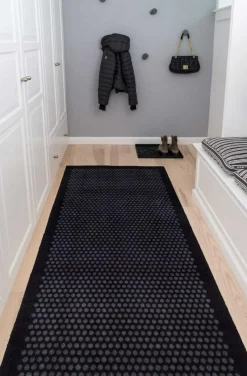 Dot Doormat 40x60cm, Black/Grey