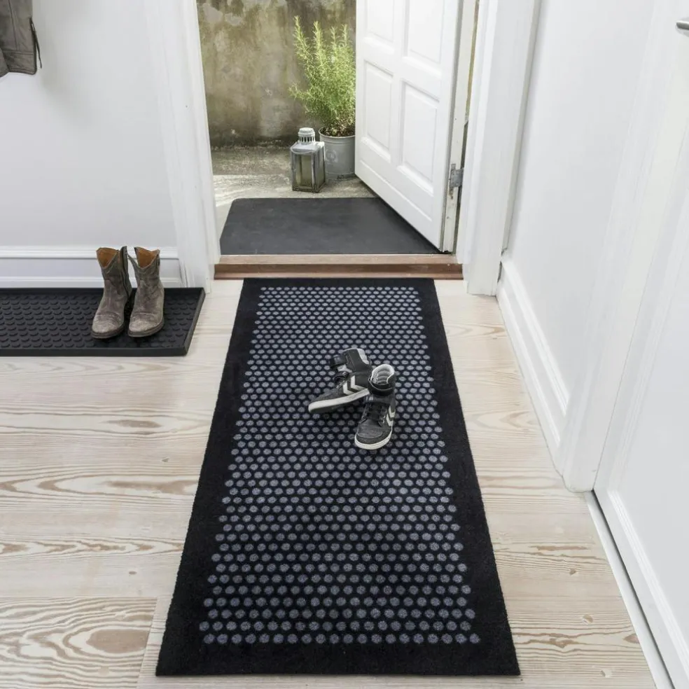 Dot Doormat 40x60cm, Black/Grey