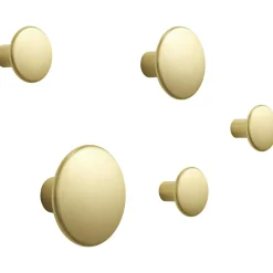 Dots Hooks Metal 5-pack, Brass