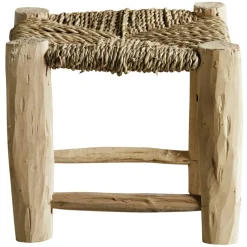 Doum Stool Eucalyptus Wood, 30 cm