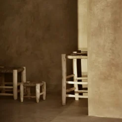 Doum Stool Eucalyptus Wood, 30 cm