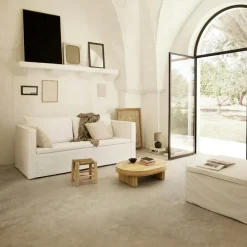 Doum Stool Eucalyptus Wood, 30 cm