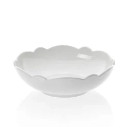 Dressed dessert bowl, white