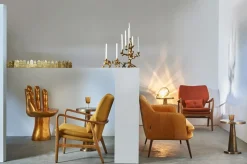 Drip Candle Holder 4 Arms, Gold