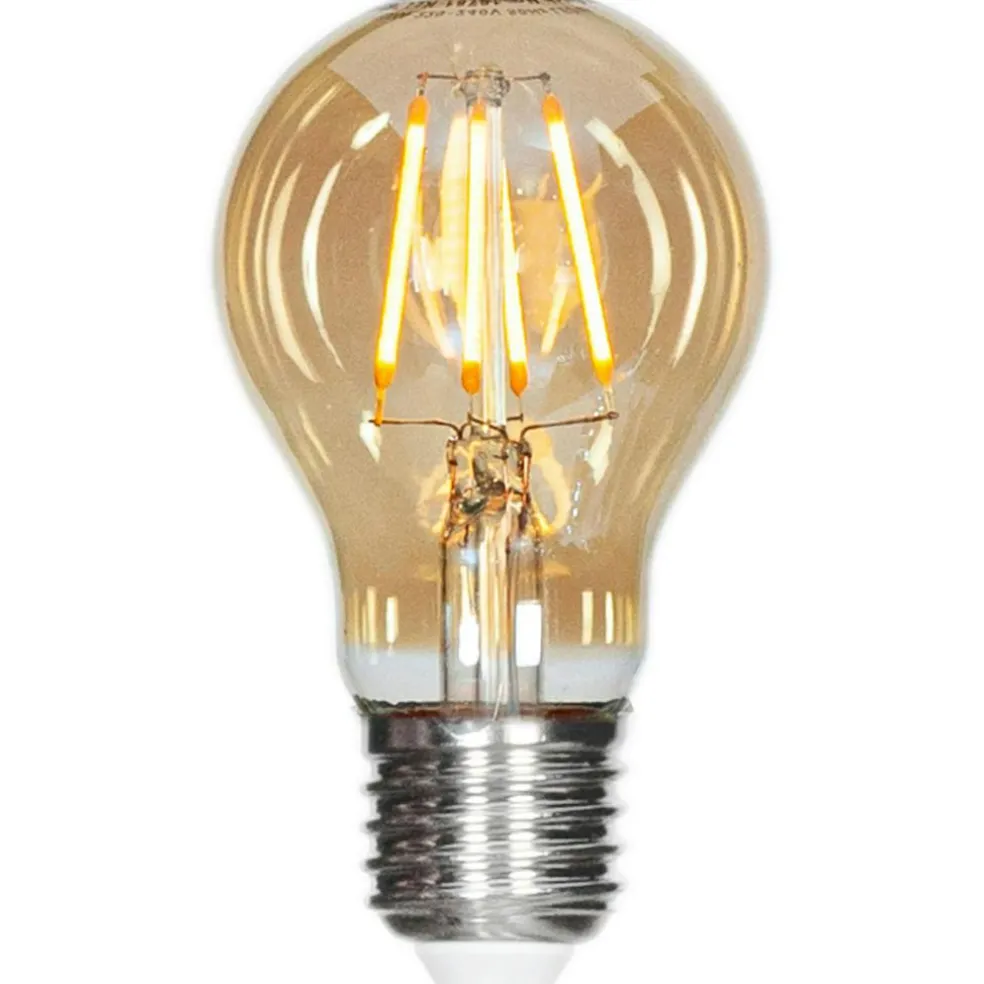 E27 LED dimmable 4W 2000K 260lm 60 mm, Amber