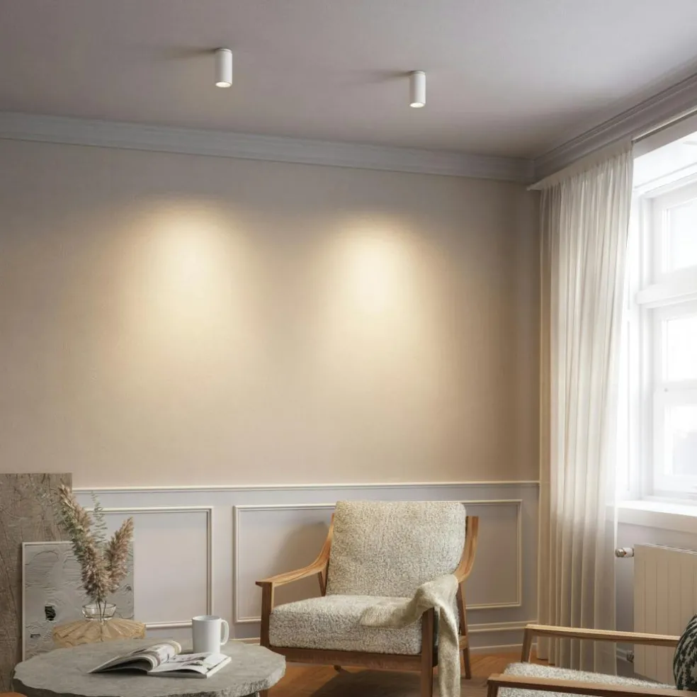 Edgespot Fix 65 Spotlight, White / Brass