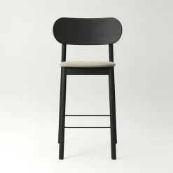 Elephant Bar Chair, Natural Oak / Black Velvet