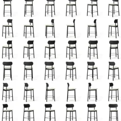 Elephant Bar Chair, Natural Oak / Black Velvet