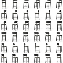 Elephant Bar Chair, Natural Oak / Black Velvet