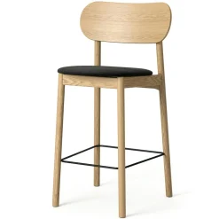 Elephant Bar Chair, Natural Oak / Black Velvet