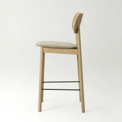 Elephant Bar Chair, Natural Oak / Black Velvet