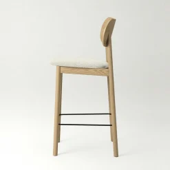 Elephant Bar Chair, Natural Oak / Black Velvet