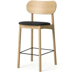 Elephant Bar Chair, Natural Oak / Black Velvet