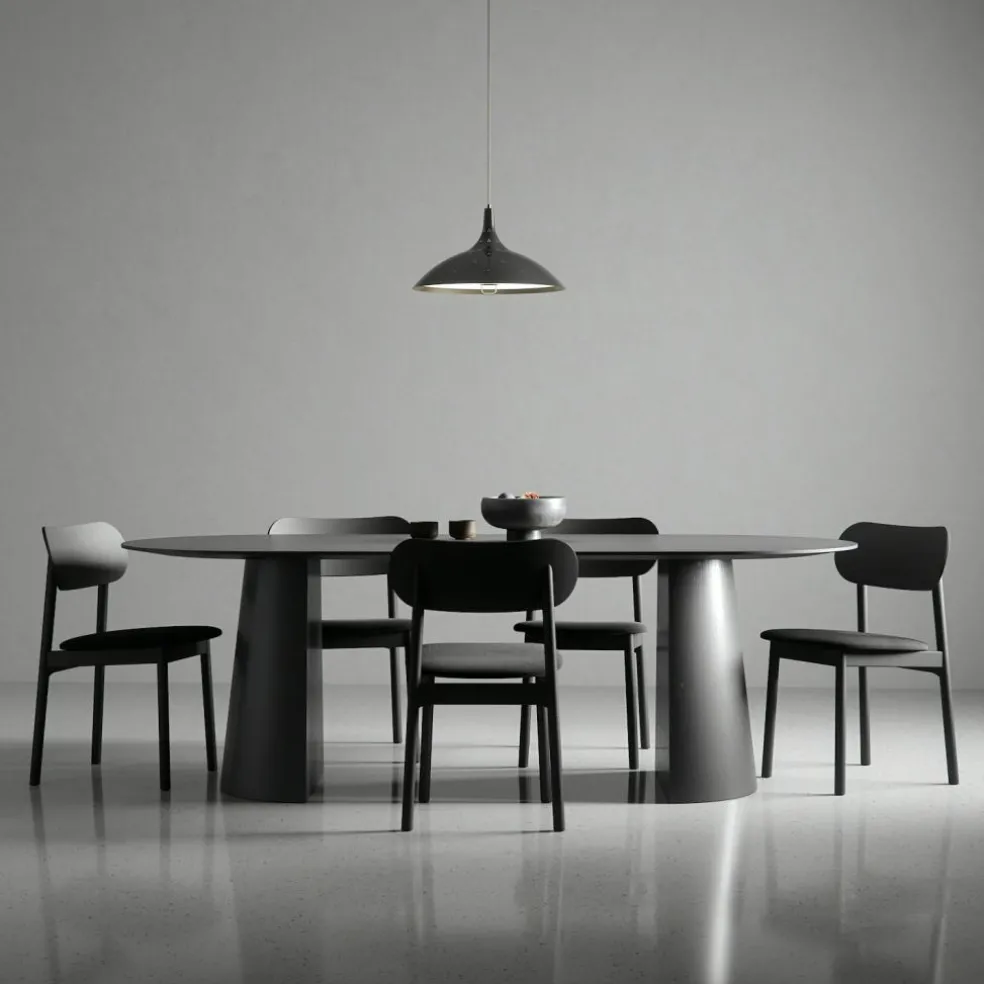 Elephant Chair, Black / Black Leather