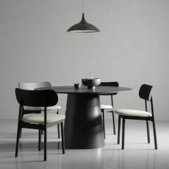 Elephant Chair, Black / Black Leather