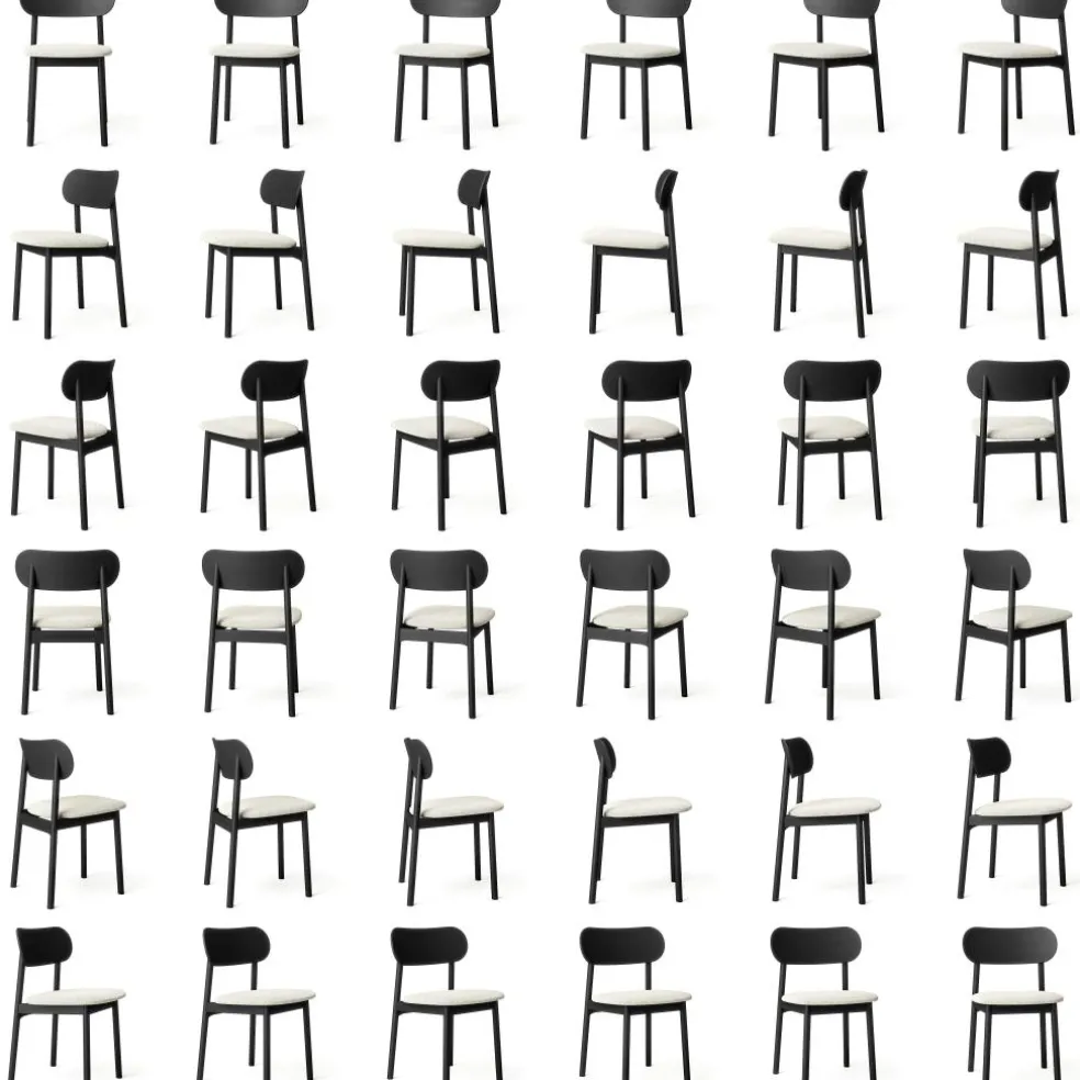 Elephant Chair, Black / Black Leather