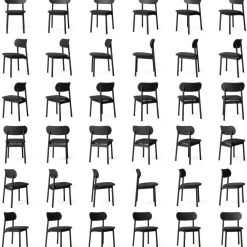 Elephant Chair, Black / Black Leather