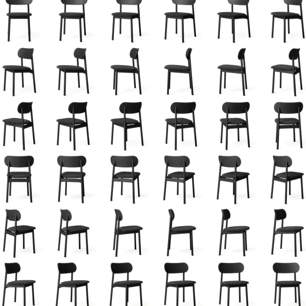 Elephant Chair, Black / Black Leather