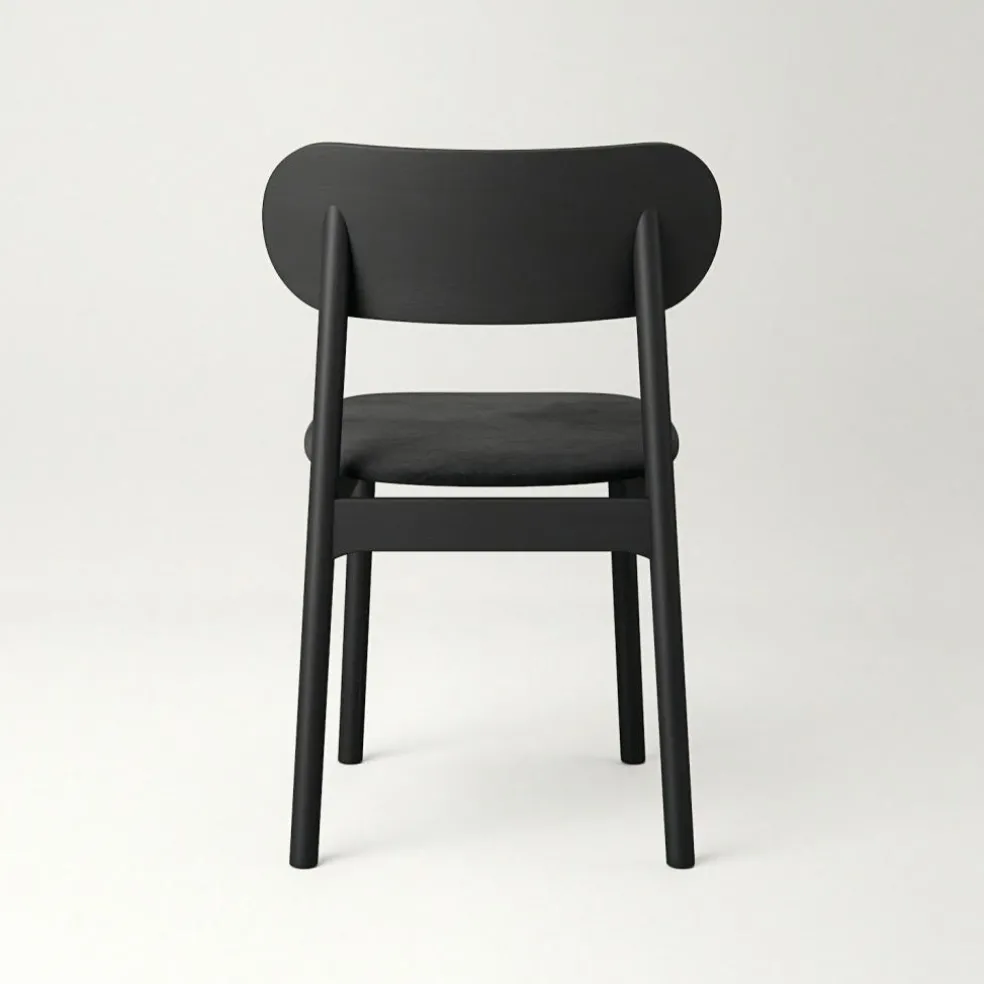 Elephant Chair, Black / Black Leather