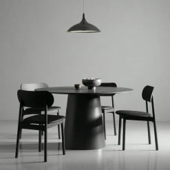 Elephant Chair, Black / Black Leather