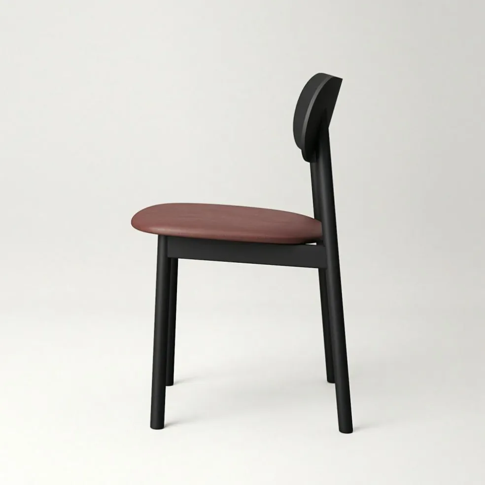 Elephant Chair, Black / Black Leather