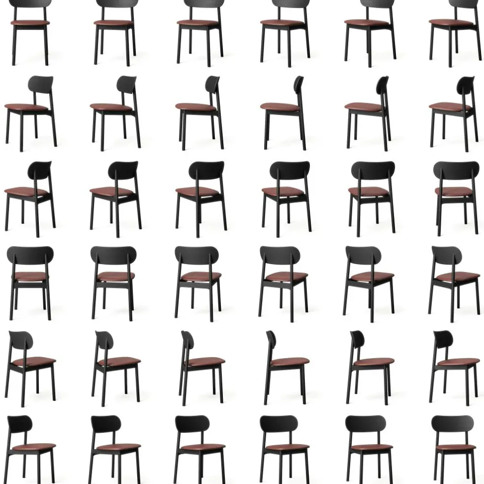 Elephant Chair, Black / Black Leather