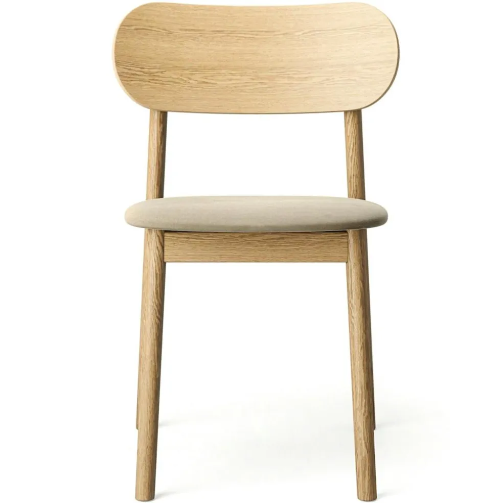 Elephant Chair, Natural Oak / Black Leather