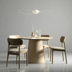 Elephant Chair, Natural Oak / Black Leather