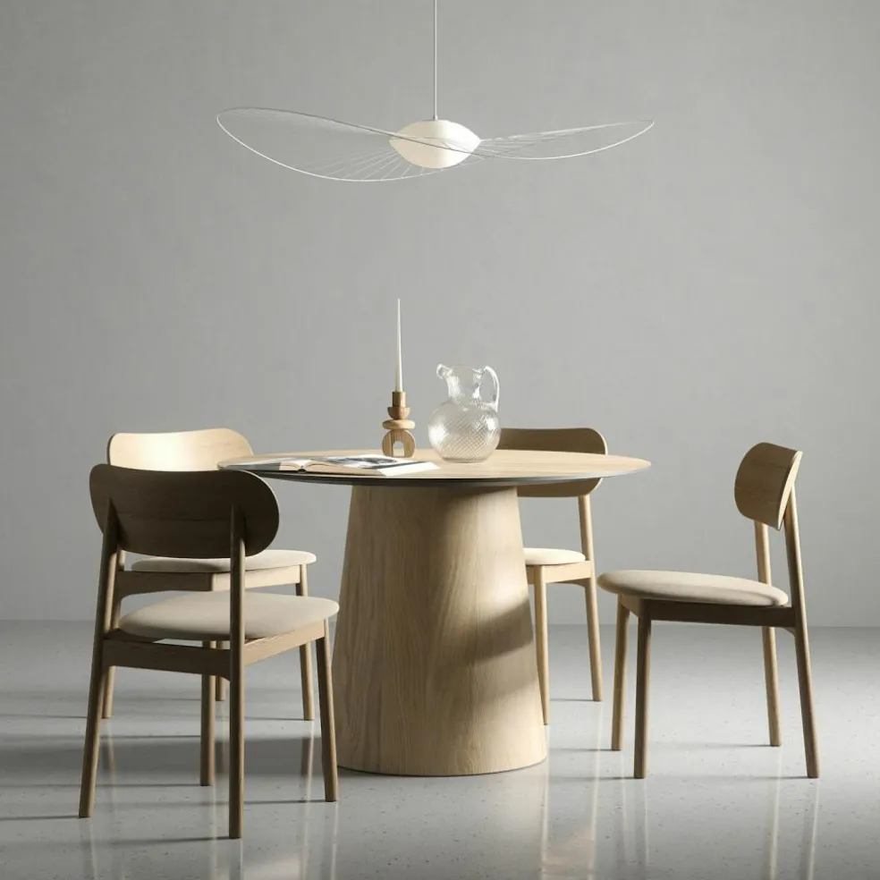 Elephant Chair, Natural Oak / Black Leather