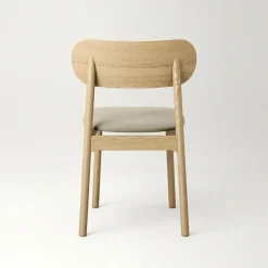Elephant Chair, Natural Oak / Black Leather