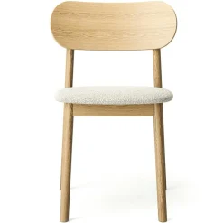 Elephant Chair, Natural Oak / Black Leather