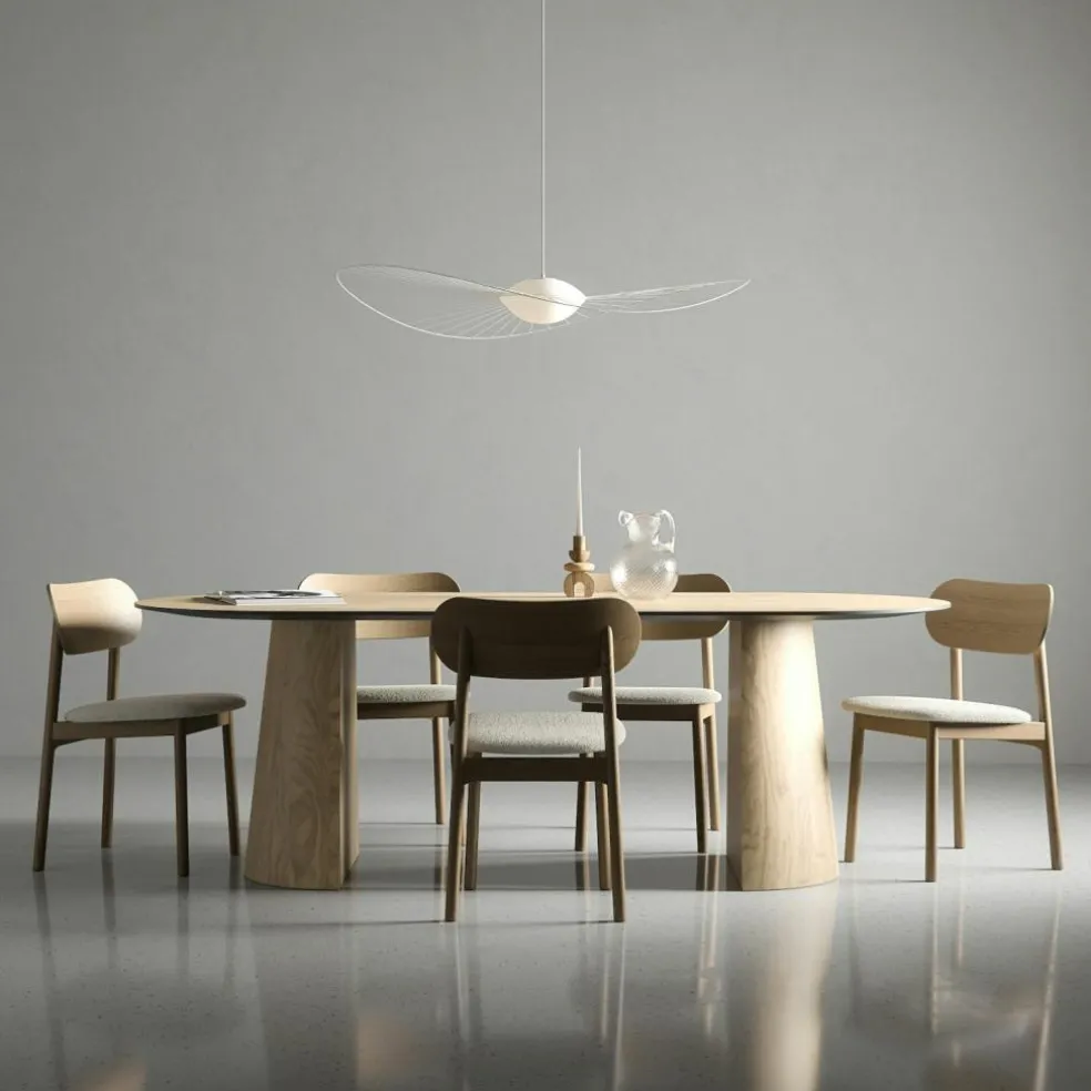 Elephant Chair, Natural Oak / Black Leather