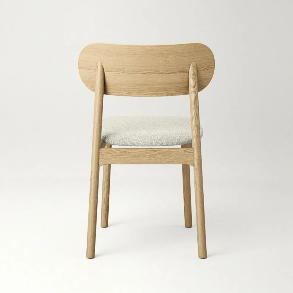 Elephant Chair, Natural Oak / Black Leather