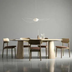 Elephant Chair, Natural Oak / Black Leather