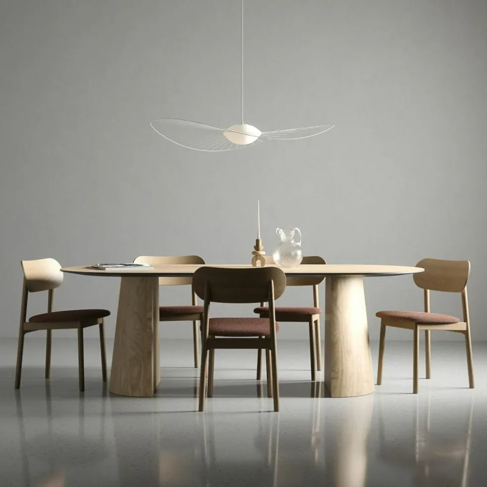 Elephant Chair, Natural Oak / Black Leather