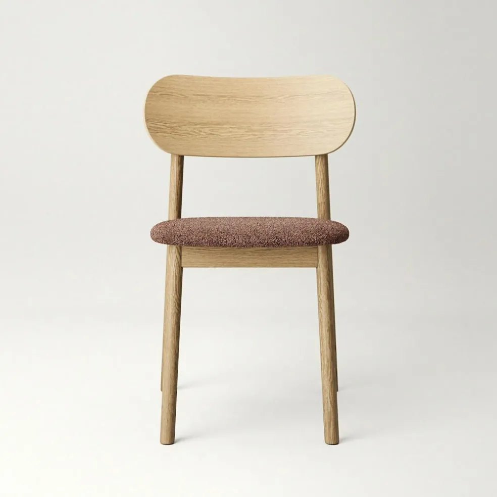 Elephant Chair, Natural Oak / Black Leather