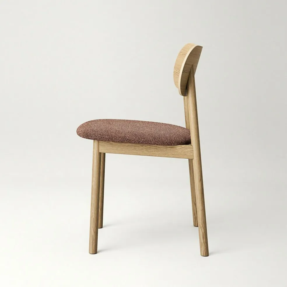 Elephant Chair, Natural Oak / Black Leather