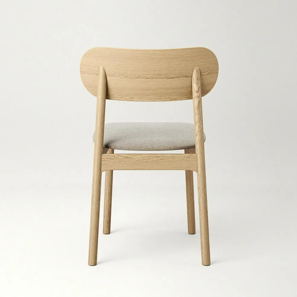 Elephant Chair, Natural Oak / Black Leather