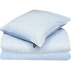 Elias Bed Set 150x210 cm, Light Blue / White