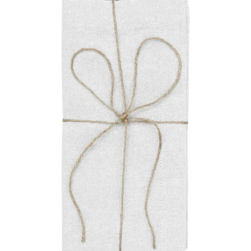 Elin Napkin 45x45 cm 2-pack Chambray, Silver / Beige