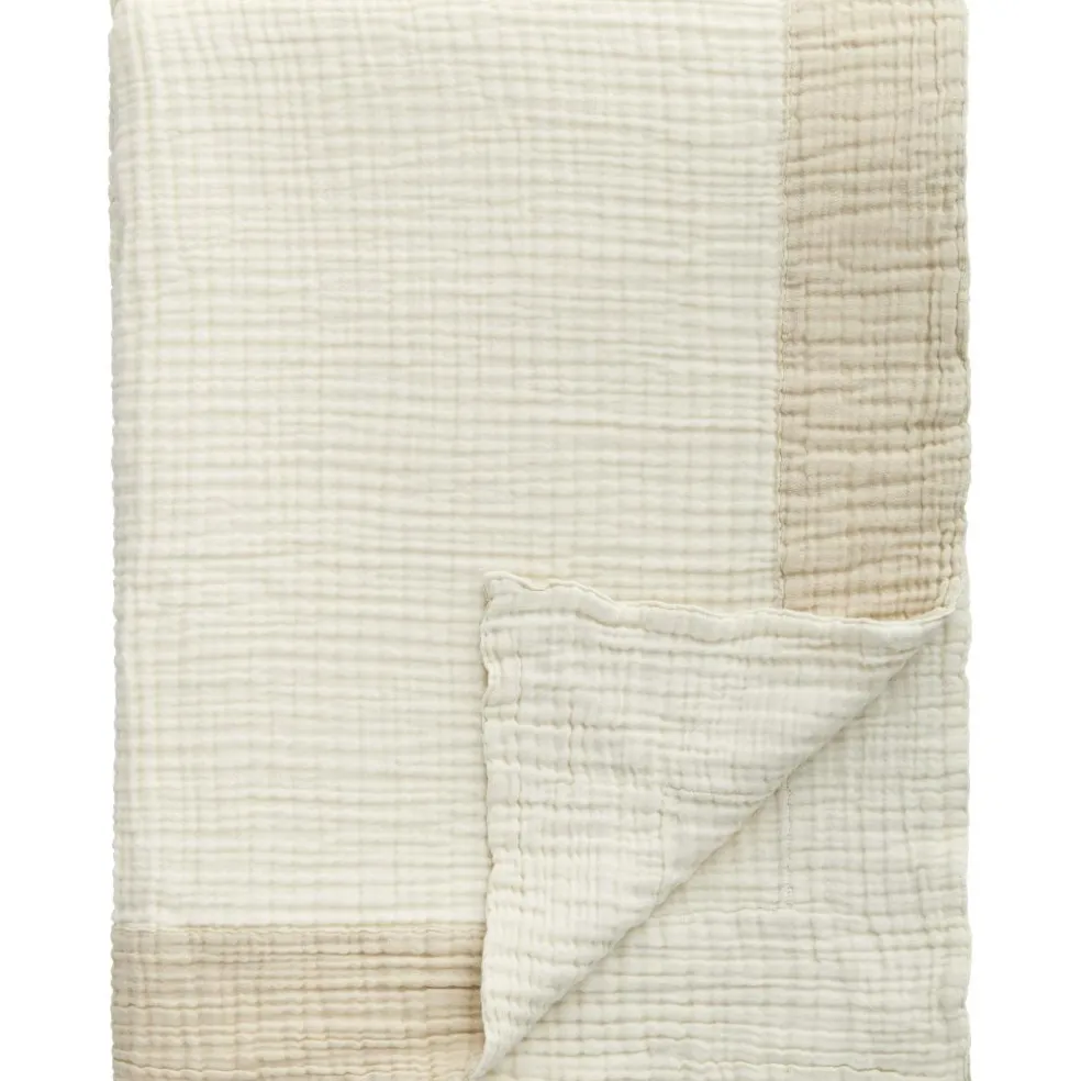 Ella Crincle Bedspread 260x260 cm, Sand
