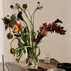 Ellen Vase, Clear / White