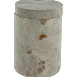 Ellia Jar With Lid, White